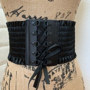Corset belt black cosplay small/medium